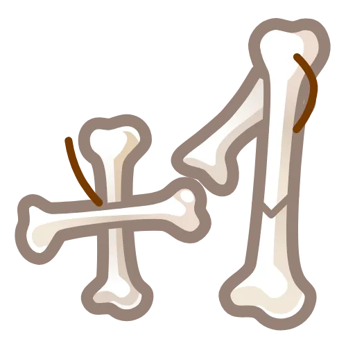 💀 Эмодзи «Bony Font Emoji» для Telegram