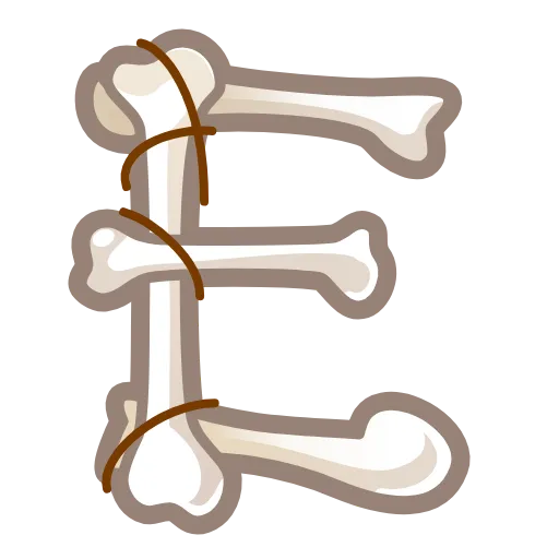 💀 Эмодзи «Bony Font Emoji» для Telegram