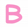 🤩 Эмодзи «Розовые буквы, цифры» для Telegram