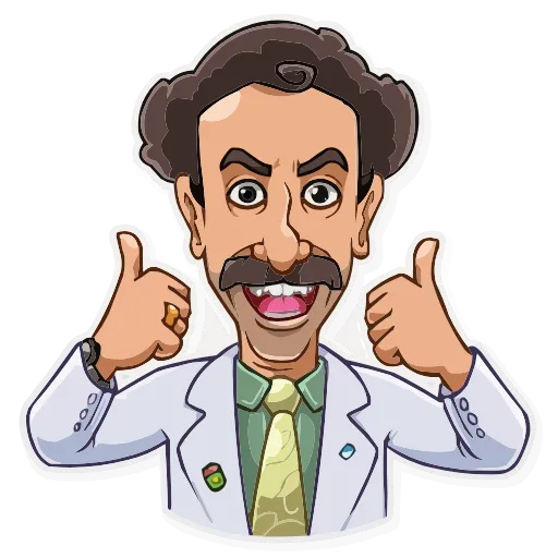 👍 Эмодзи «Borat Sagdiyev» для Telegram