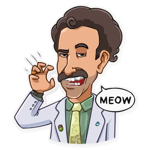 🐈 Эмодзи «Borat Sagdiyev» для Telegram