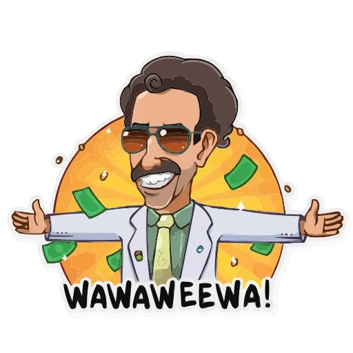 🤗 Эмодзи «Borat Sagdiyev» для Telegram