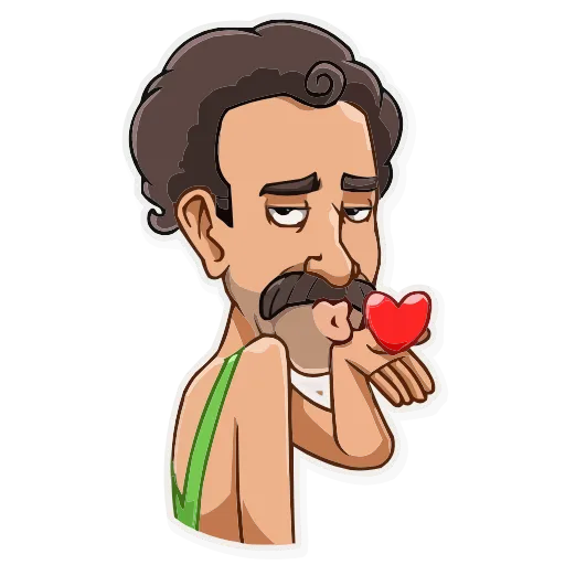 😘 Эмодзи «Borat Sagdiyev» для Telegram