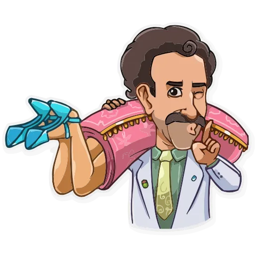 🤫 Эмодзи «Borat Sagdiyev» для Telegram