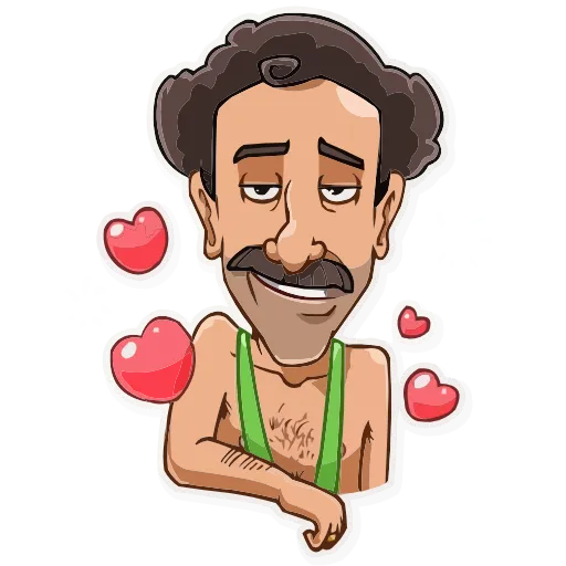 🥰 Эмодзи «Borat Sagdiyev» для Telegram
