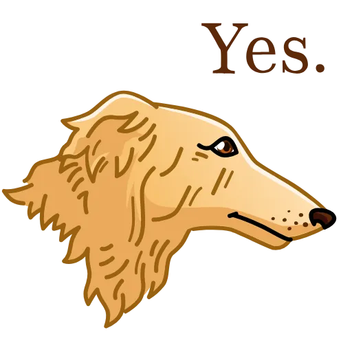 👍 Стикер «Borzoi» для Telegram