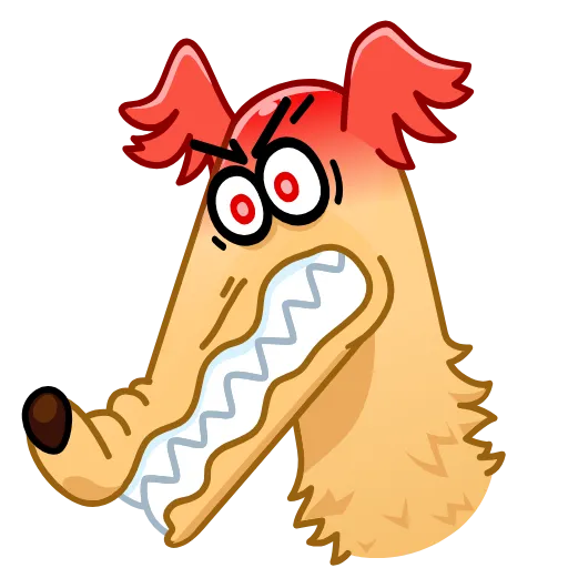 😡 Стикер «Borzoi» для Telegram
