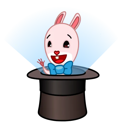 👋 Эмодзи «Bowtie Bunny» для Telegram