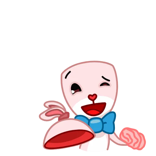 🧠 Эмодзи «Bowtie Bunny» для Telegram