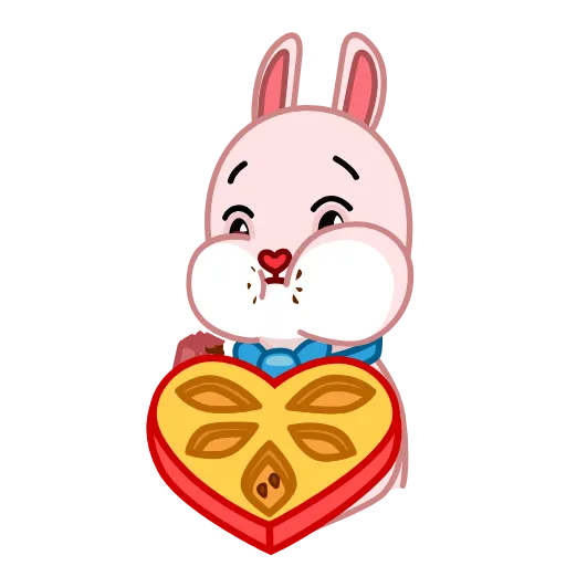 ❤️ Эмодзи «Bowtie Bunny» для Telegram