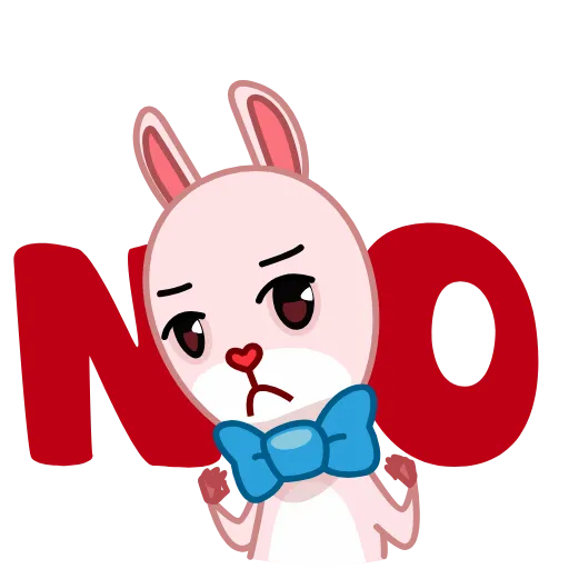 🙅‍♂️ Эмодзи «Bowtie Bunny» для Telegram