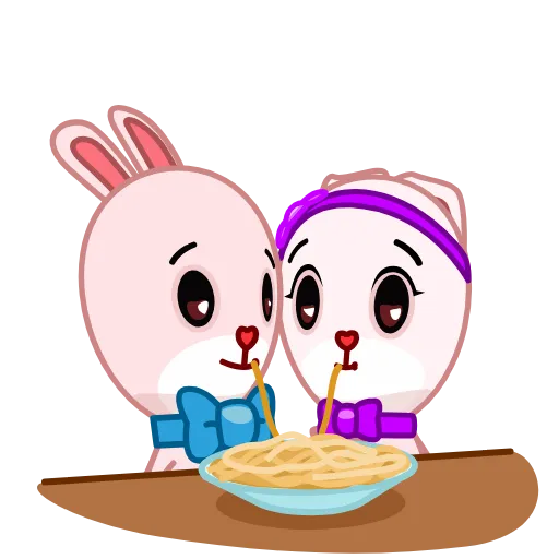 ❤️ Эмодзи «Bowtie Bunny» для Telegram