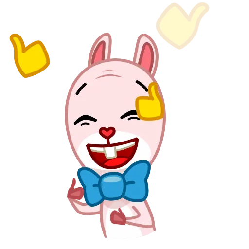 👍 Эмодзи «Bowtie Bunny» для Telegram