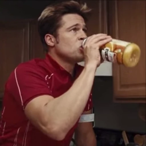 🍊 Стикер «Brad Pitt» для Telegram