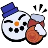 🤩 Эмодзи «ɴᴇᴡ ʏᴇᴀʀ ʙʀᴀᴡʟ» для Telegram