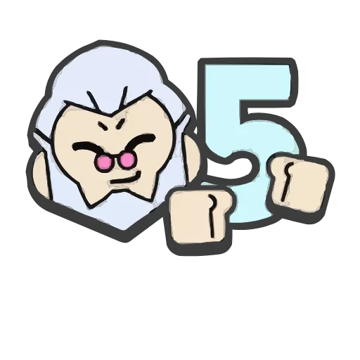 5️⃣ Эмодзи «Brawl Stars Font» для Telegram