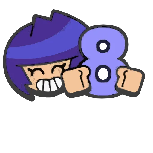 8️⃣ Эмодзи «Brawl Stars Font» для Telegram