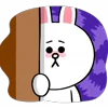 ☹️ Эмодзи «Brown Cony» для Telegram