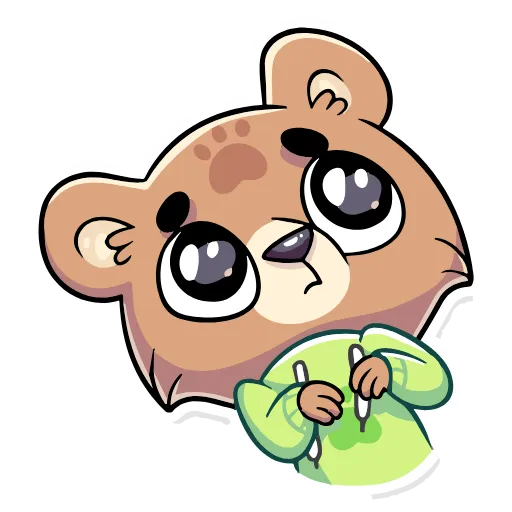 🥺 Эмодзи «Бурый Илай» для Telegram