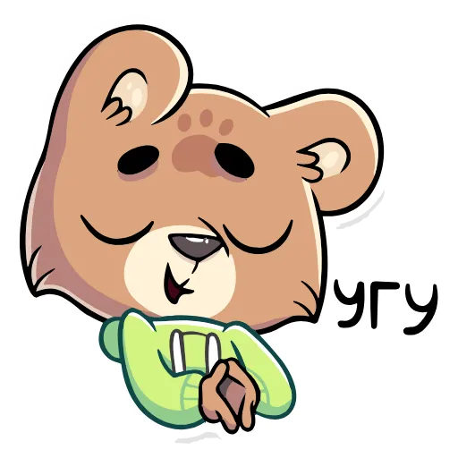 😌 Эмодзи «Бурый Илай» для Telegram