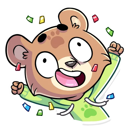 🥳 Эмодзи «Бурый Илай» для Telegram