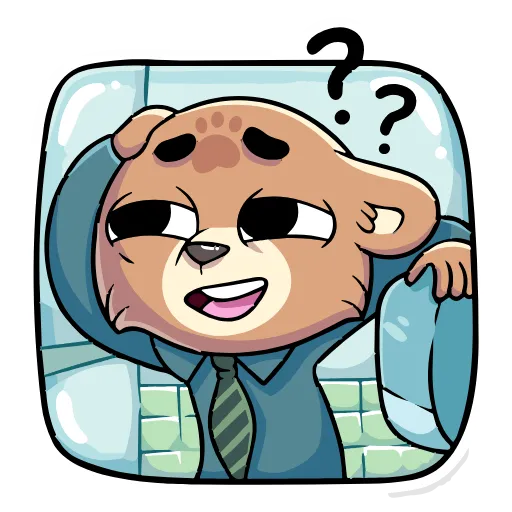 🤔 Эмодзи «Бурый Илай» для Telegram