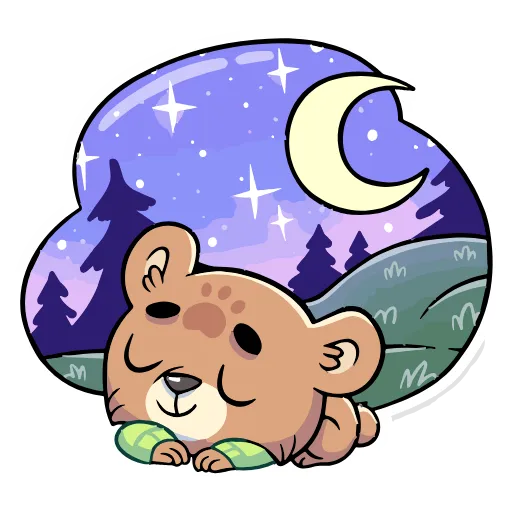 😴 Эмодзи «Бурый Илай» для Telegram