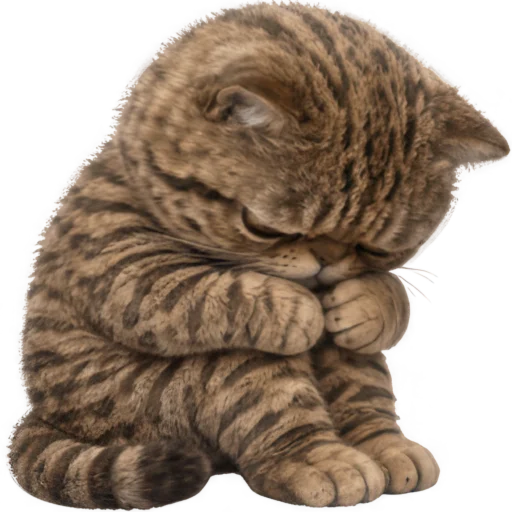 😞 Стикер «Коричневый котик» для Telegram