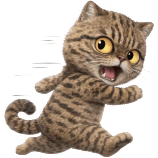 😨 Стикер «Коричневый котик» для Telegram