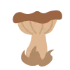 🍄 Эмодзи «🍄 Коричневые эмодзи осенней тематики» для Telegram