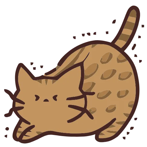 🐱 Эмодзи «() Brown Cat» для Telegram