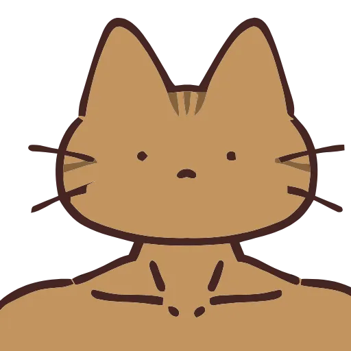 Эмодзи () Brown Cat для Telegram — скачать