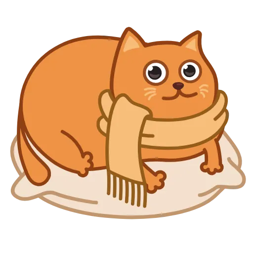 🤦‍♂️ Эмодзи «Bubo The Scarfcat» для Telegram