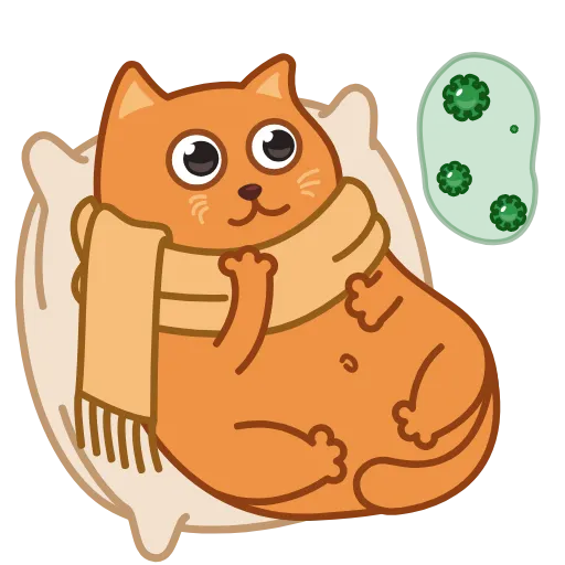 🦠 Эмодзи «Bubo The Scarfcat» для Telegram