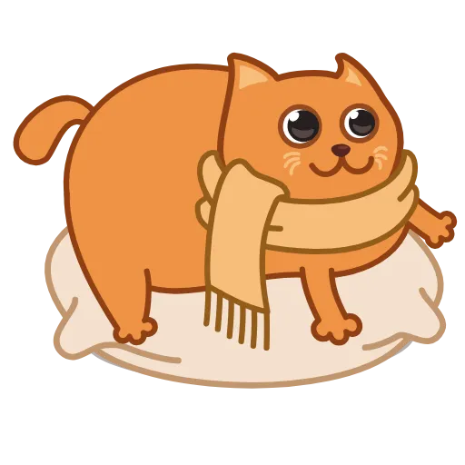 🏃‍♂️ Эмодзи «Bubo The Scarfcat» для Telegram