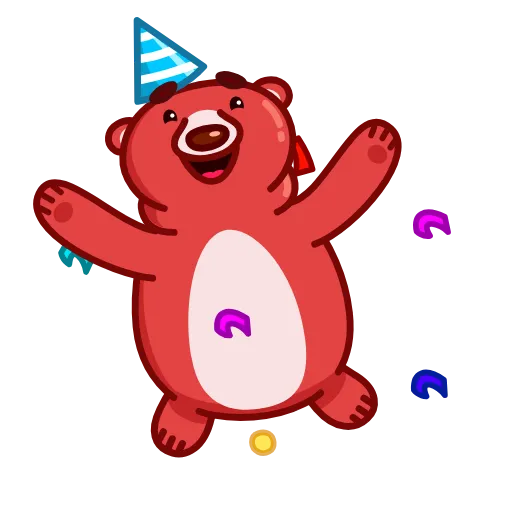 🥳 Стикер «Buddy Bear» для Telegram