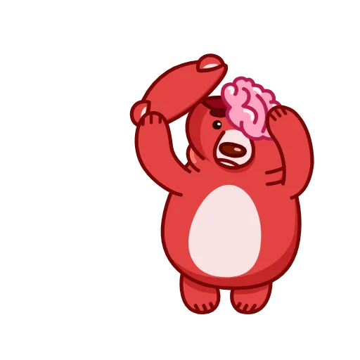 🧠 Стикер «Buddy Bear» для Telegram