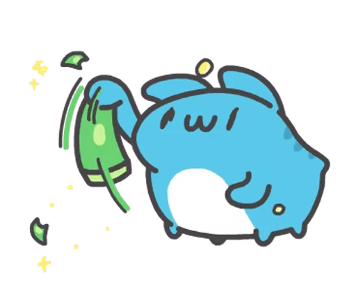 🤑 Стикер «BugCat Capoo» для Telegram