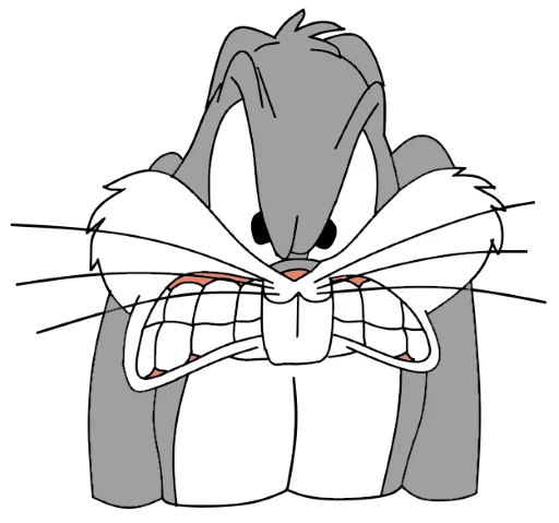 😠 Стикер «Bugs Bunny 3» для Telegram