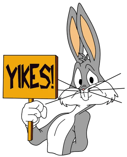 ☹️ Стикер «Bugs Bunny 3» для Telegram