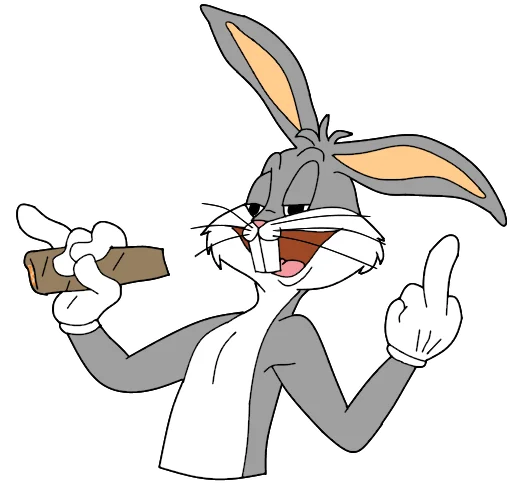 🖕 Стикер «Bugs Bunny 3» для Telegram