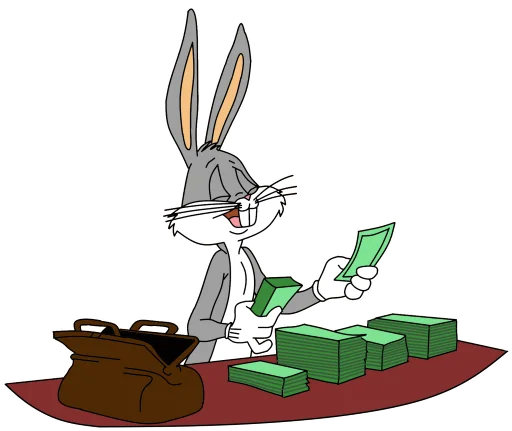 💶 Стикер «Bugs Bunny 3» для Telegram