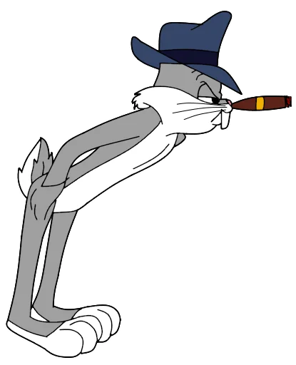 🕵️‍♂️ Стикер «Bugs Bunny 3» для Telegram