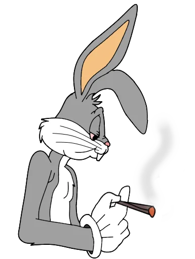 🚬 Стикер «Bugs Bunny 3» для Telegram