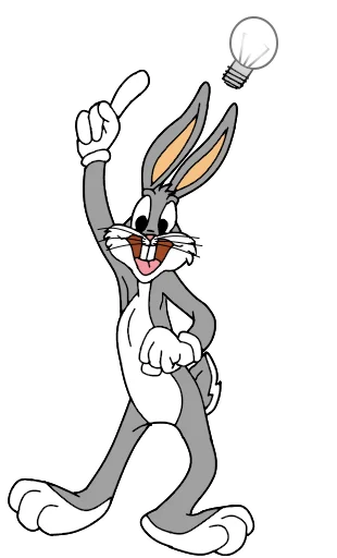 ☝️ Стикер «Bugs Bunny 3» для Telegram