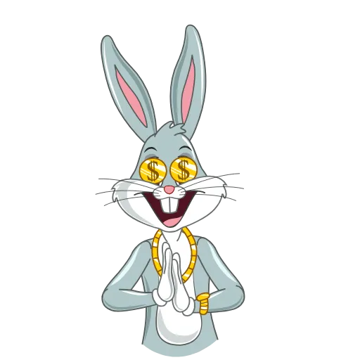 Стикерпак Bugs Bunny для Telegram