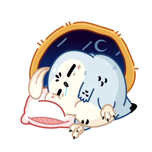 😴 Эмодзи «Бук» для Telegram