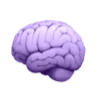 🧠 Эмодзи «Фиолетовые буквы с цветами» для Telegram