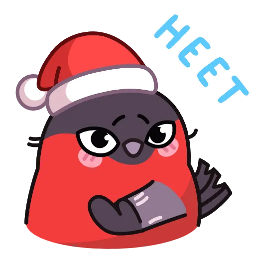 🤩 Эмодзи «Снегирь» для Telegram