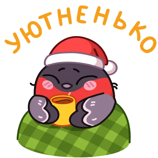🤩 Эмодзи «Снегирь» для Telegram